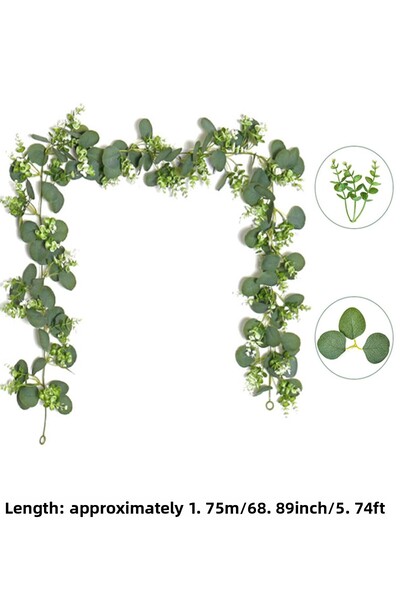 Choice 06 قطعة واحدة من أوراق الأوكالبتوس الاصطناعية، إكليل الخضرة، نبات صناع...