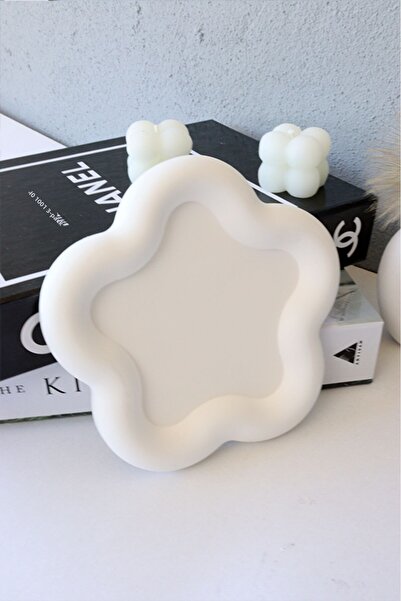 Generic Brand Flower Shaped Decorative Concrete Plate, Jewelry Plate