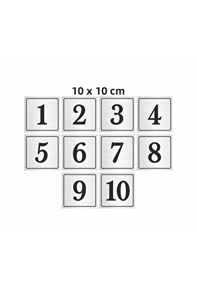 BENİMSER REKLAM خزانة طاولة بباب معدني مقاس 10 × 10 سم ورقم صندوق البريد - 1-10