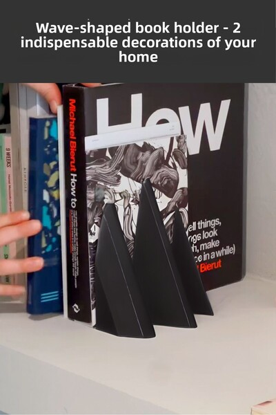 Nosa Mall Θήκη βιβλίου - 2 Τεμάχια |   Βιβλιοθήκη σε σχήμα κύματος |   Διακοσ...