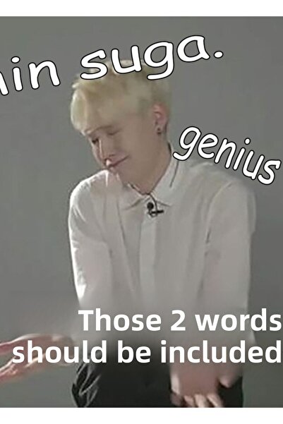 Universal Min Suga - Deha - Ξύλινη Αφίσα Τοίχου Διακοσμητική Κωδικός2253