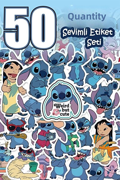 Grafikup Set de 50 de autocolante drăguțe cu desene animate - Etichetă pentru...