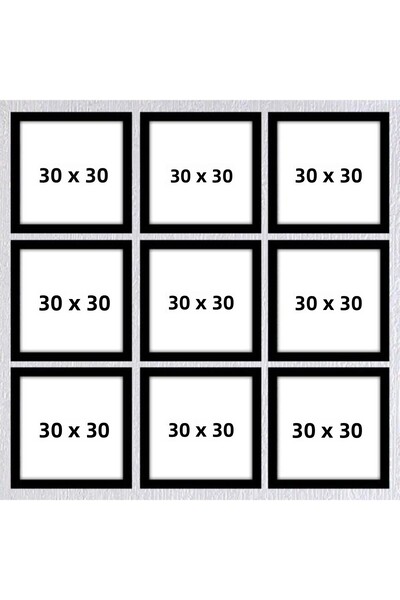 AS TİCARET Nine 30x30 Frame (No Poster) - Bos1025