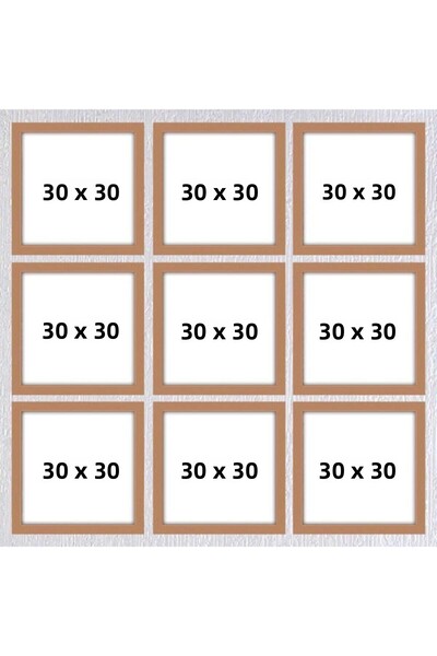 AS TİCARET Nine 30x30 Frame (No Poster) - Bos1025