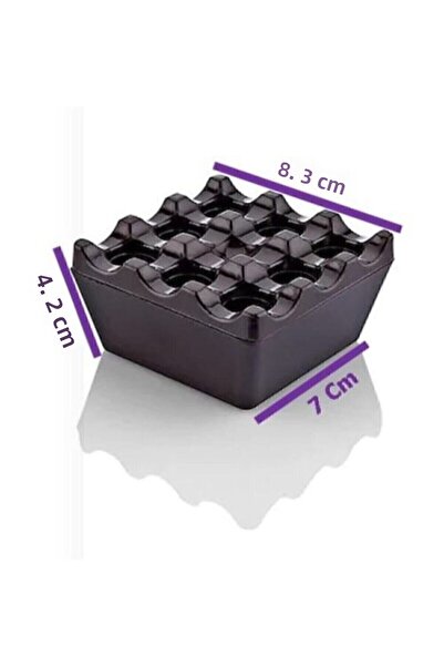 B&BHOME Τασάκι Μαύρης Μελαμίνης - Γκριλ και Τασάκι