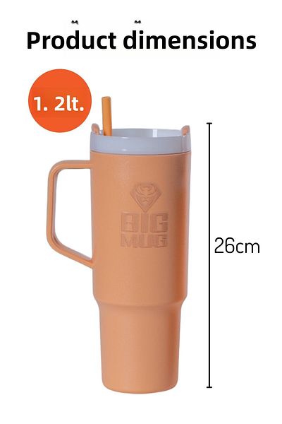 Nandy Home Large Size Water Bottle with Handle and Straw 1200ml.