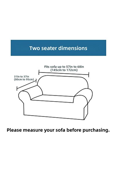 Arzuyum Lycra Fabric 2 Seater Seat Cover Sofa Cover Elastic Flexible Good Quality