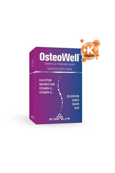 Ariş Aris Osteowell 30 Tablets 8699543003375