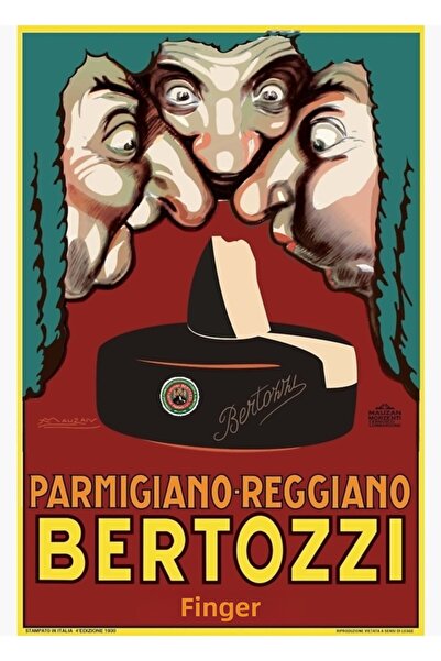 Universal Μπερτοζί, Παρμιοάνο Ρετζιάνο, Πάρμα, Ξύλινη Διακοσμητική Αφίσα Διαφ...