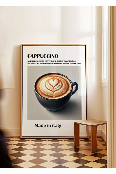 ARTHOUSECOLLECTIVE Cappuccino - Poster Cafea - Poster fără cadru în dimensiun...
