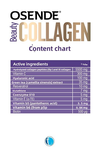 Osende Beauty Collagen 40 ml 30 Lu Liquid Food Supplement