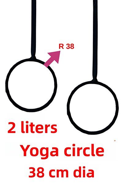 Leiste 2-Piece Yoga Hula Hoop Plates Circle Fitness Trapeze Gymnastics Sports...