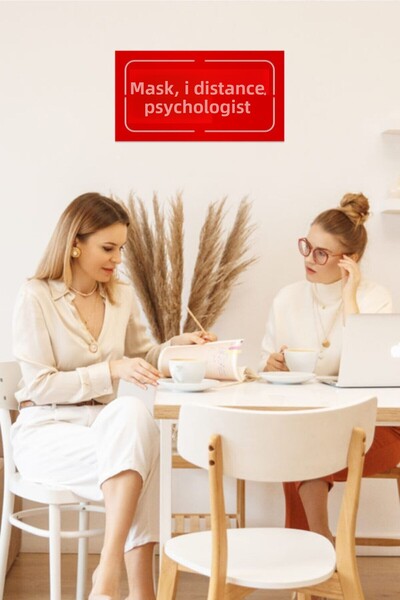 AHWALL Μάσκα, Απόσταση, Ψυχολόγος, Γραπτό Διακοσμητικό Ξύλινο Πίνακα