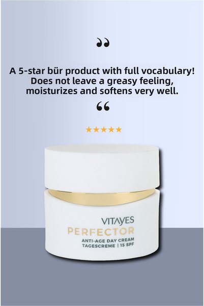 VITAYES Face Day Cream Moisturizing Sun Protection Anti-Wrinkle Instant Revitalizing Effect 15Spf