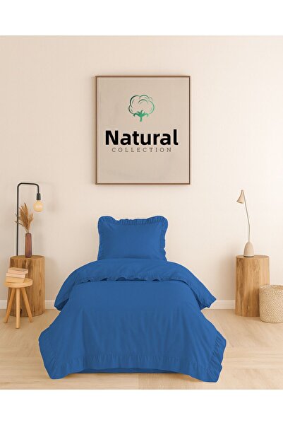 Naturel Collection Σετ Παπλωματοθήκης με βολάν, Μονό, Stonewashed, 100% Βαμβάκι