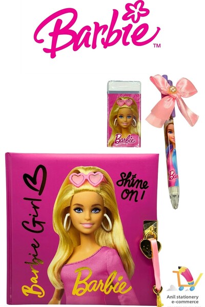 Barbie Licensed Memory Book & 0.7 Versatil-Erasable Set