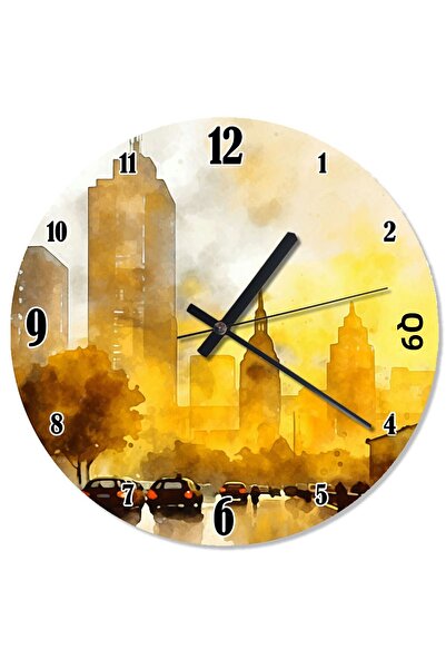 ekart City and Sunset Design Wall Clock