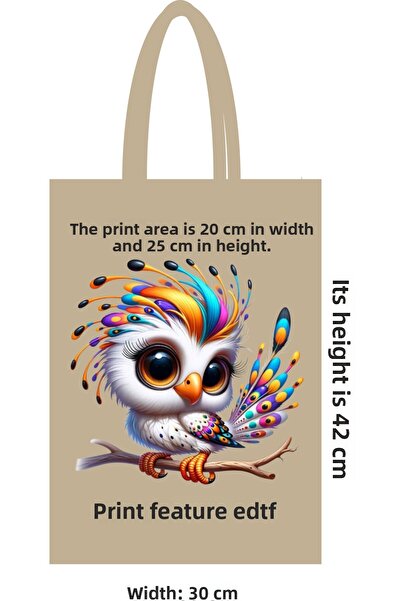 ilkadimbuklet حقيبة حمل من القماش المطبوع بـ 46 سلكًا من Dtf