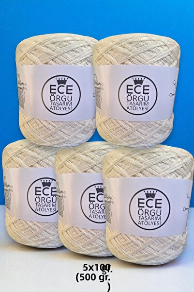 Ece Örgü Tasarım Atölyesi πολυώροφο, κρεμ χρώματος ιταλικό μερσεριζέ βαμβακερ...