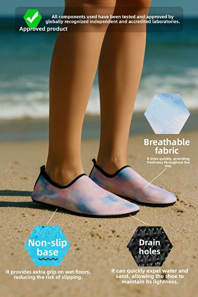 Peluche Pink Dream Αντιολισθητική Βάση Ευέλικτα ελαφριά γυναικεία παπούτσια παραλίας πισίνας