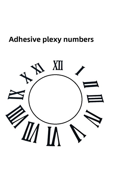 EXİZ TİCARET Numere Roma din plexiglas, ceas de perete Roma ramlas 3,5 cm Num...