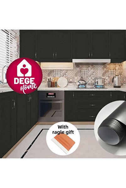 DEGE HOME رقائق لاصقة سوداء غير لامعة متعددة الأغراض