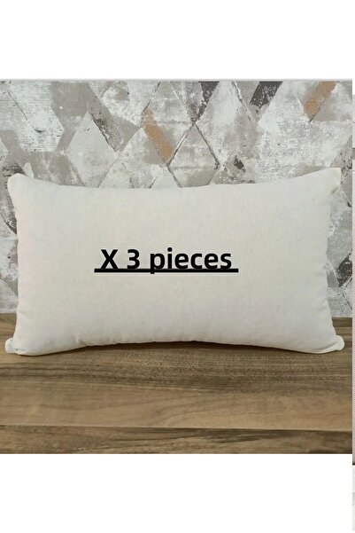 Belomia Home Collection Натурален цвят ленен калъф за възглавница Правоъгълен...