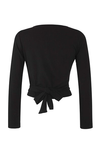 Trendyol Collection Bluză neagră pentru scafandru/Scuba Crop THMAW26BZ00005