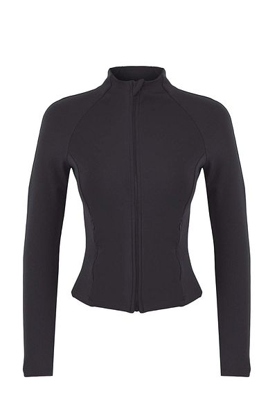 Trendyol Collection Anthracite Diver/Scuba Fabric Knitted Sports Jacket Thmaw26Sk00004