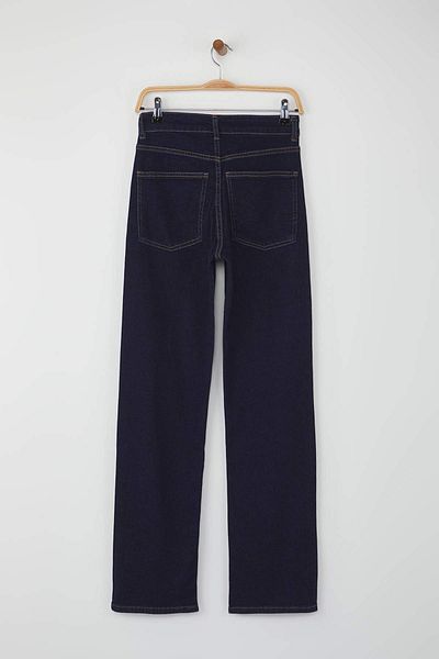 Trendyol Collection Dark Blue Regular Waist Wide Leg Comfort Wide Leg Jeans Twoaw26Je00085