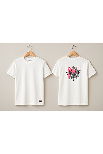 HUBERYWEAR Γυναικείο μπλουζάκι χαλαρή εφαρμογή με μοτίβο λουλουδιών – HUBERY