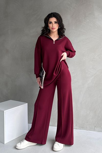 adba style Women's Modal Combed Cotton Oversize Metal Zipper Hijab Tunic Suit 4029