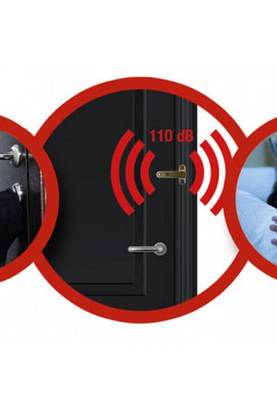 OEM Alarm locking system for window or door, white