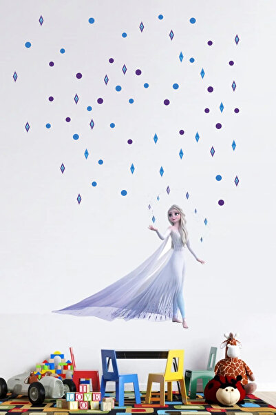 Kt Grup Muhteşem Elsa Kız Çocuk Odası Duvar Sticker