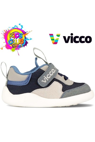 Kocamanlar Ayakkabı Vicco Trick First Step Baby Orthopedic Children's Sports Shoes Dark Blue