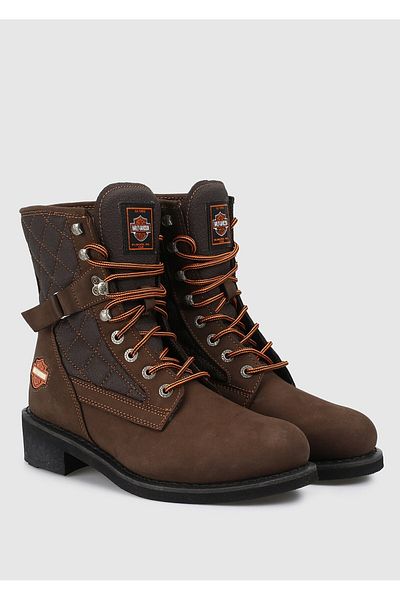 Harley Davidson New Worker Dark Brown Men's Leather Boots 025m100031