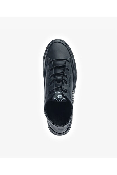 Greyder Kadın Siyah Hakiki Deri Sneaker Ayakkabı 5Y2SA33670