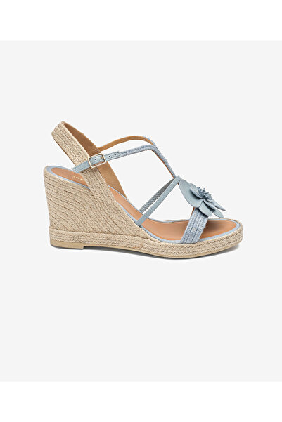 Greyder Kadın Mavi Hakiki Deri Topuklu Sandalet 5Y2WS59228