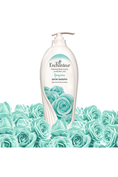 ENCHANTEUR لوشن ساتان سموث جورجيوس مع خلاصة الصبار وزبدة الزيتون 500 مل