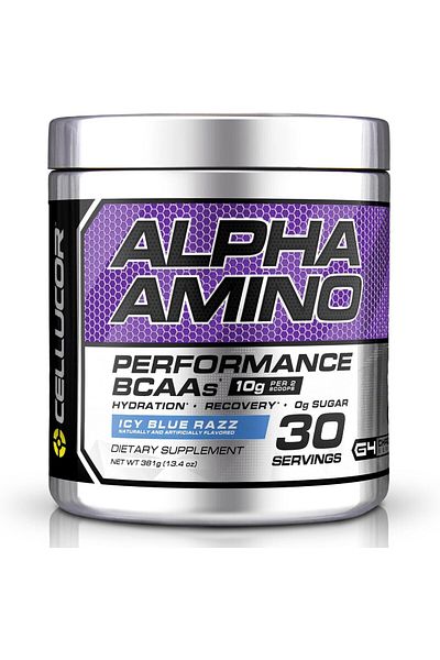 Cellucor C4 Alpha Amino BCAA Powder, Post Workout Recovery with Electrolytes, Blue Raspberry – 30 Servings