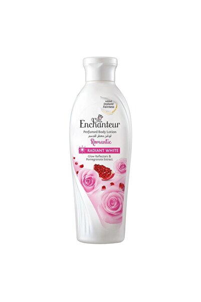 ENCHANTEUR لوشن الجسم راديانت وايت الرومانسي 250 مل - عناية مفتحة ومرطبة