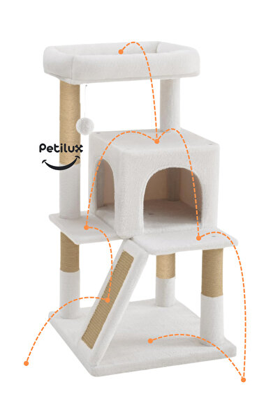 Petilux Decorative Cat Scratching House with Terrace