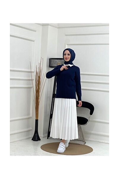 VELLICHOR Πλεκτό Πουλόβερ Navy Blue