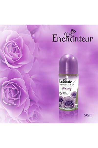 ENCHANTEUR Alluring Perfumed Deo Roll On for Women – 50ml Long-Lasting Fragrance