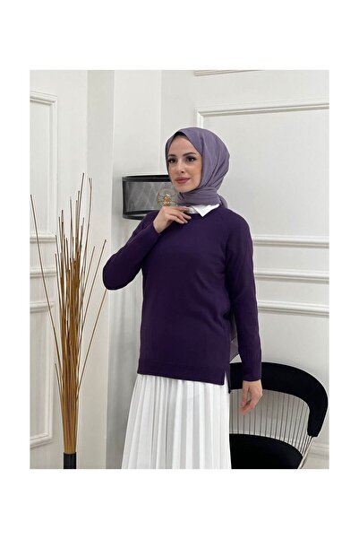 VELLICHOR Πλεκτό Πουλόβερ Plum