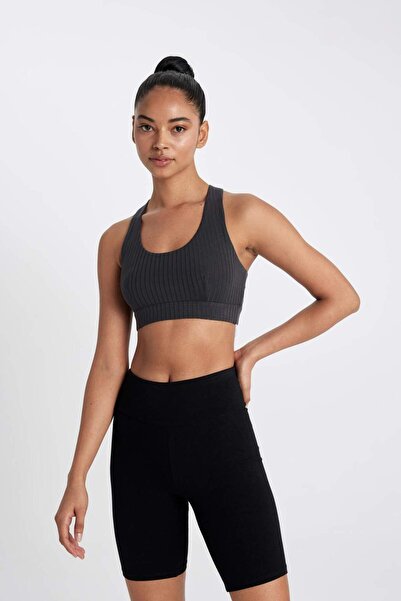 DeFacto DeFactoFit V-Neck Modal Sportsman Bra C0497AX24SM