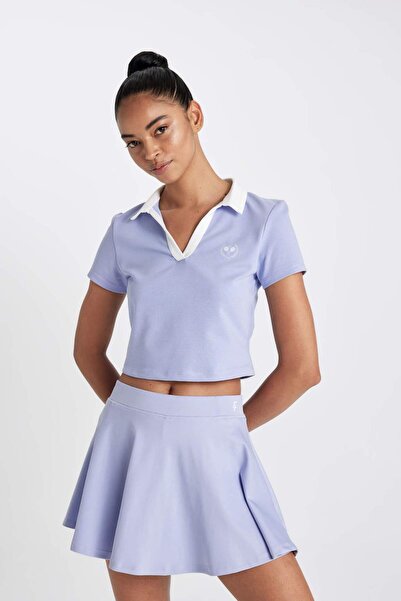 DeFacto DeFactoFit Standard Fit Polo Neck Sportsman κοντομάνικο μπλουζάκι πόλο B4573AX24SP