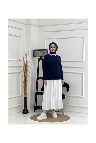 VELLICHOR Knitwear Sweater Navy Blue