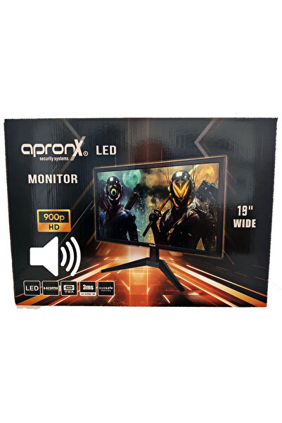APRONX apx-nws19 19" Led 900p Vga+Hdmi+Ses Monitor