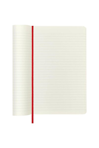 Moleskine Soft Cover Large Red Lined Notebook 192 Pages Qp616F2